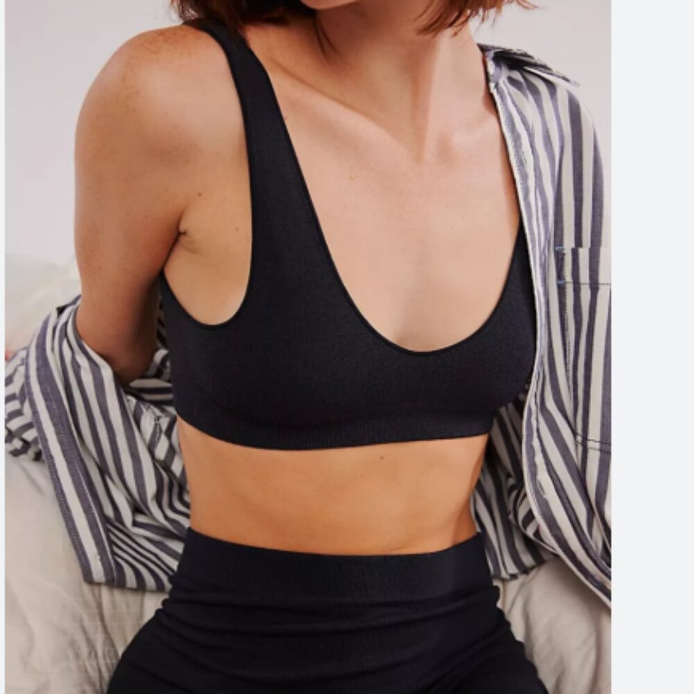 LAST ONE! new FREE PEOPLE Softest Soft Scoop Lenzing Modal Bra Bralette 2512 1M1